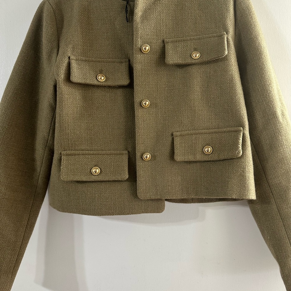 Zara Women's Olive Green Jacket Medium M